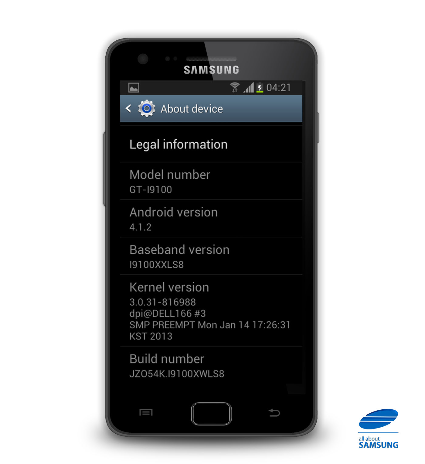 Gambar Samsung Galaxy S II - Android 4.1.2 Update