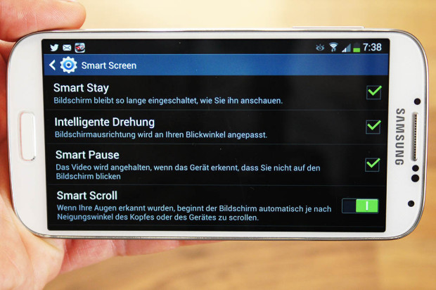 Samsung Galaxy S4 SmartScroll