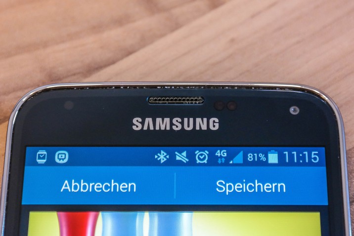 Samsung Galaxy S5 Staub