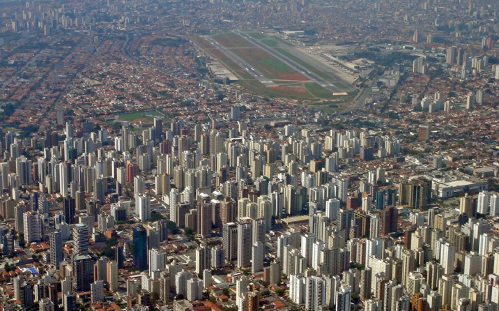 São Paulo city and Congonhas airport