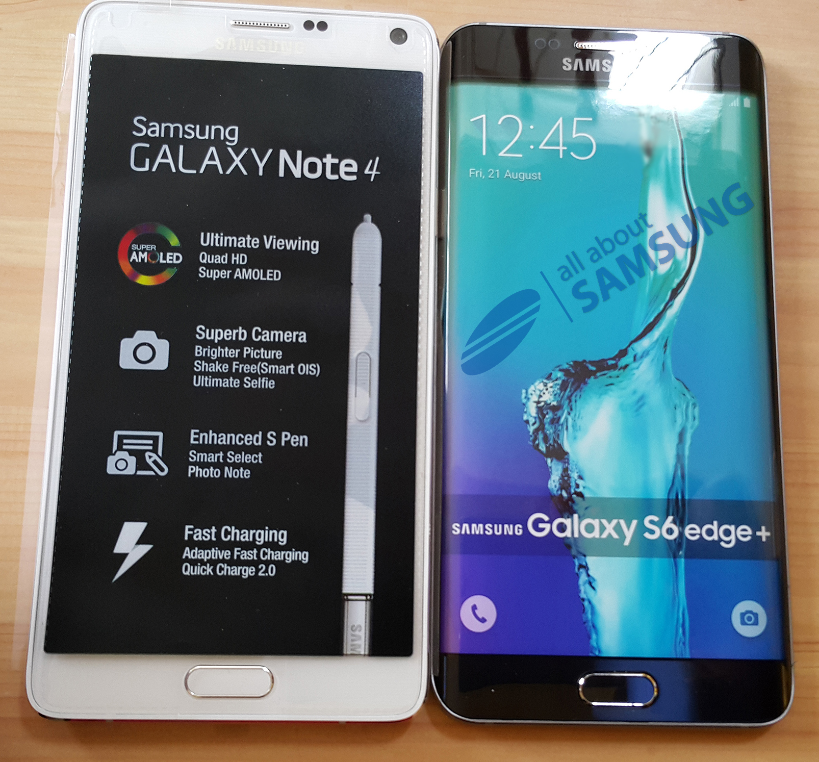 Exklusiv Dummy Des Galaxy S6 Edge Im Vergleich Mit Einem Note 4 All About Samsung