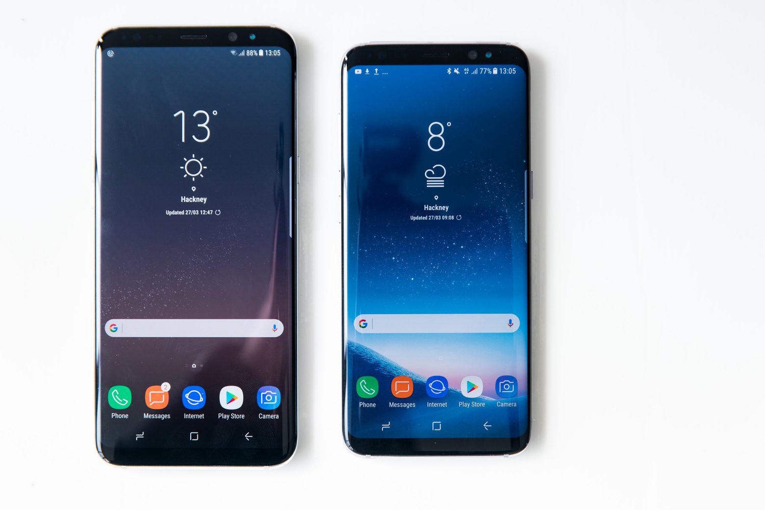 display samsung galaxy s8