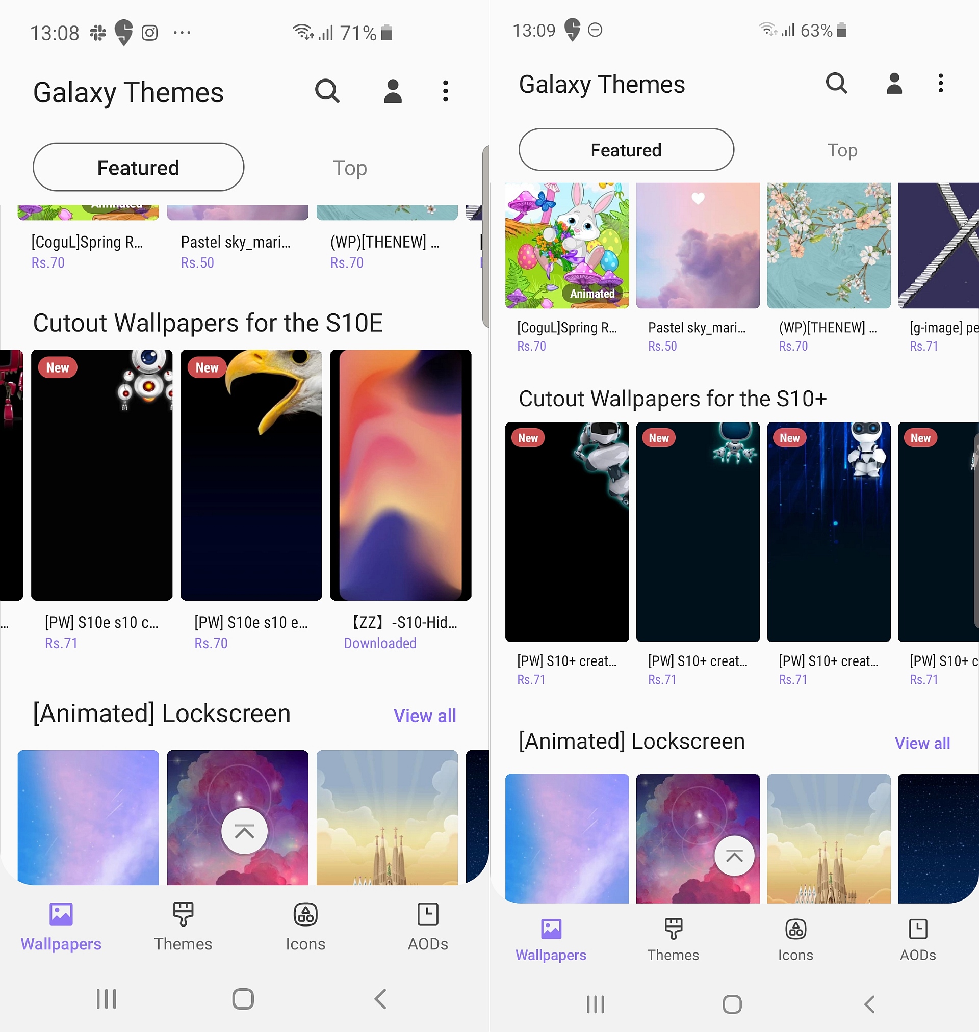 samsung theme store